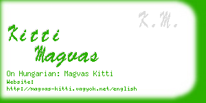 kitti magvas business card